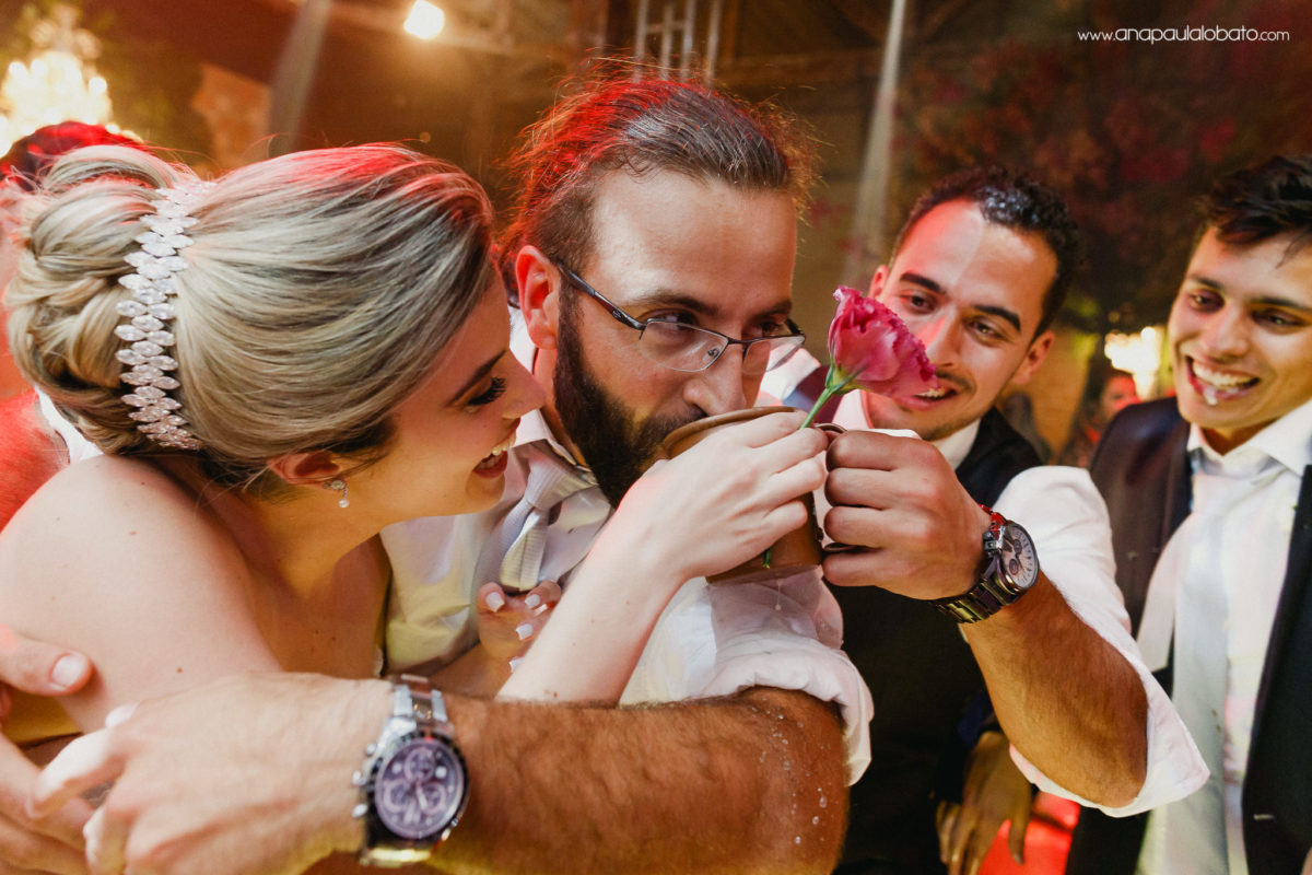 betrunkene Leute in der Hochzeit